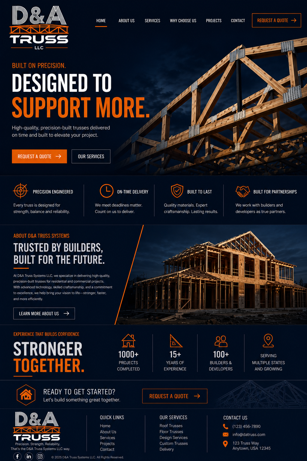 D&A Truss Systems — Designed to support more